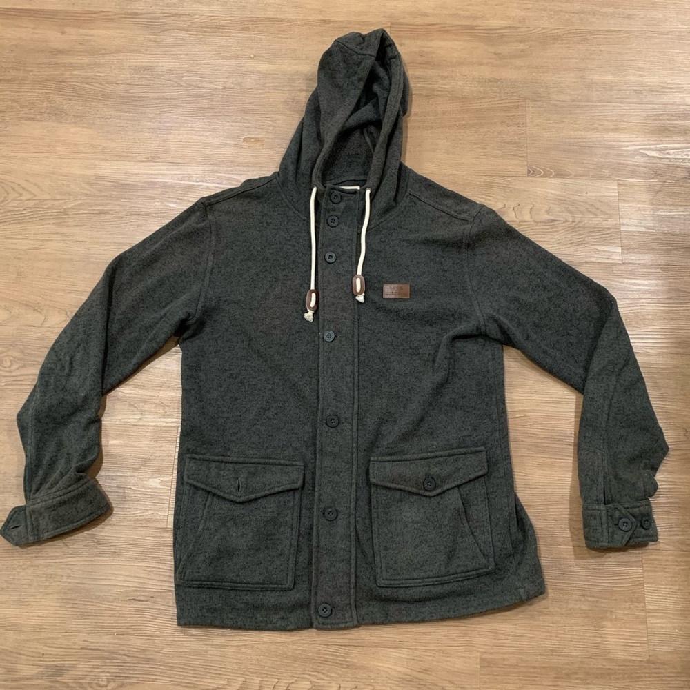 Vans Skateboard Zip up button Hoodie size small